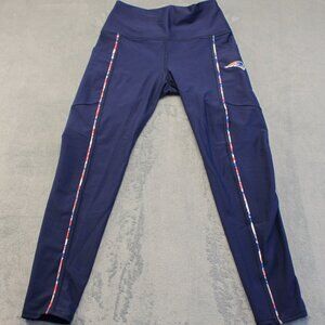 New England Patriots High Waisted Leggings w/ Side Pocket Women's Small Petite
